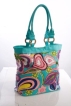 Пляжная сумка из ткани Collage, цвет: бирюза 00112379 2010 г инфо 12656o.